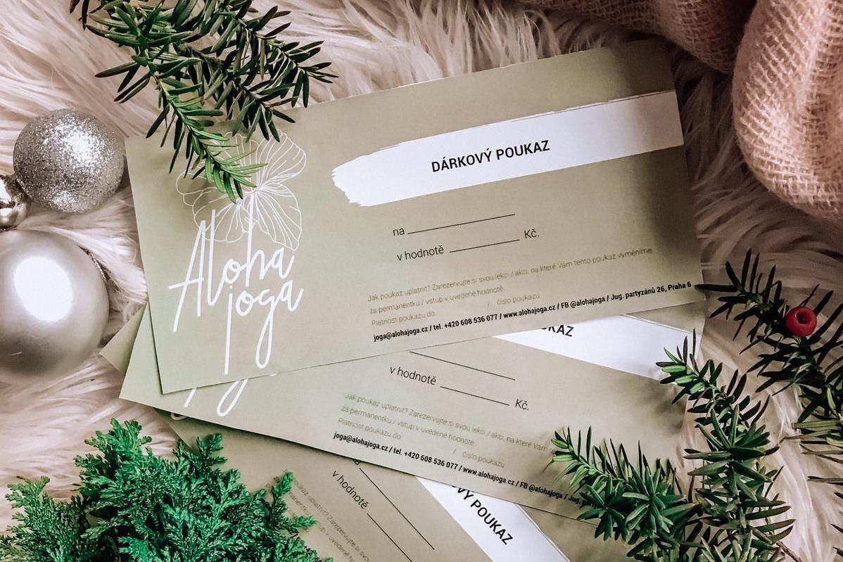Dárkové vouchery na lekce jógy