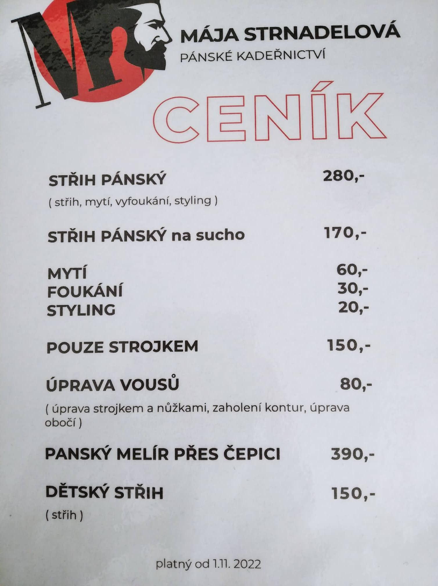 Marie Strnadelová - Pánské kadeřnictví foto 2