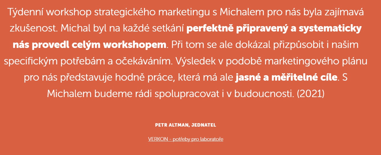 Michal Krutiš - marketingová strategie foto 4