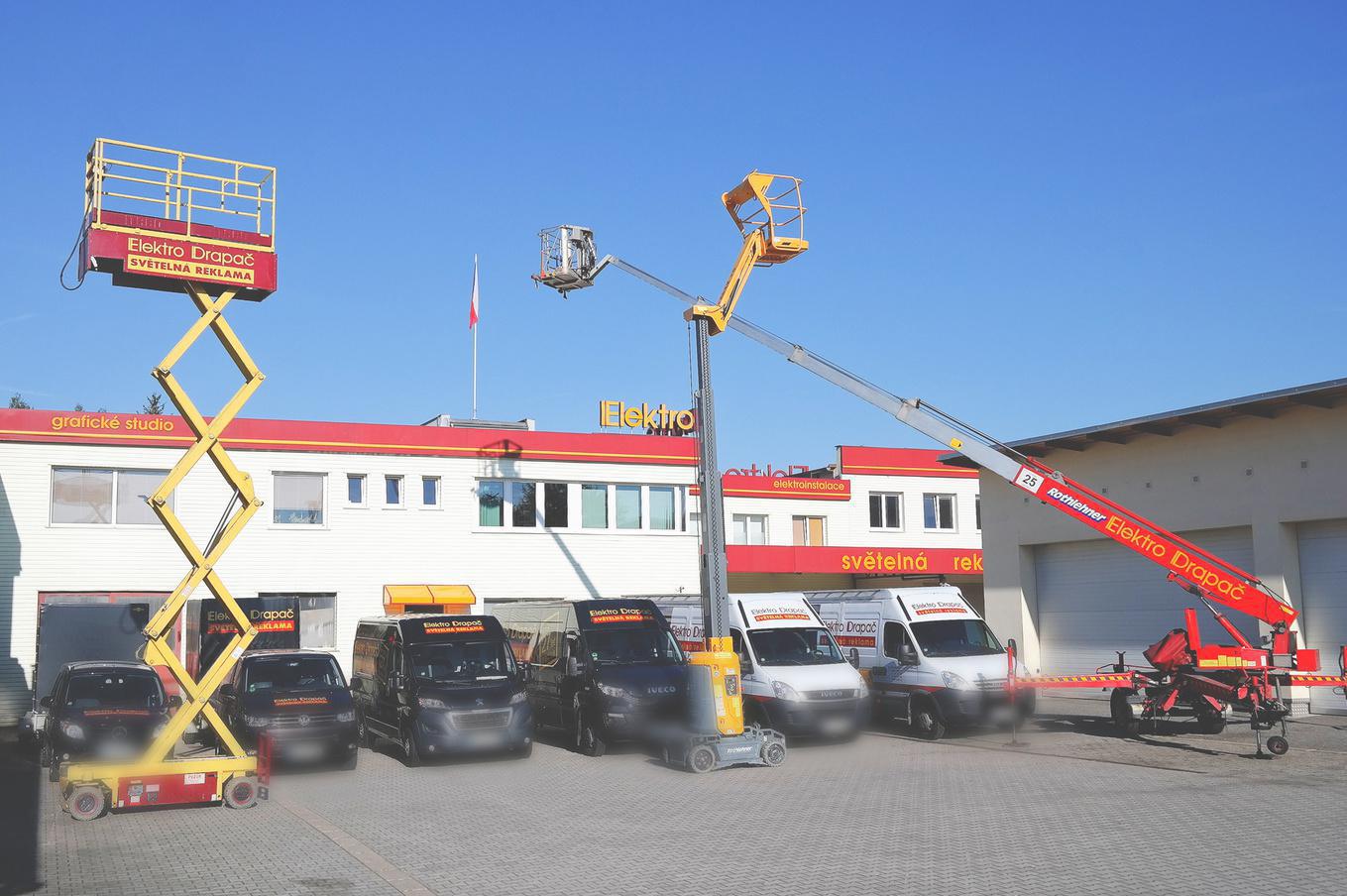 Elektro Drapač - plošiny