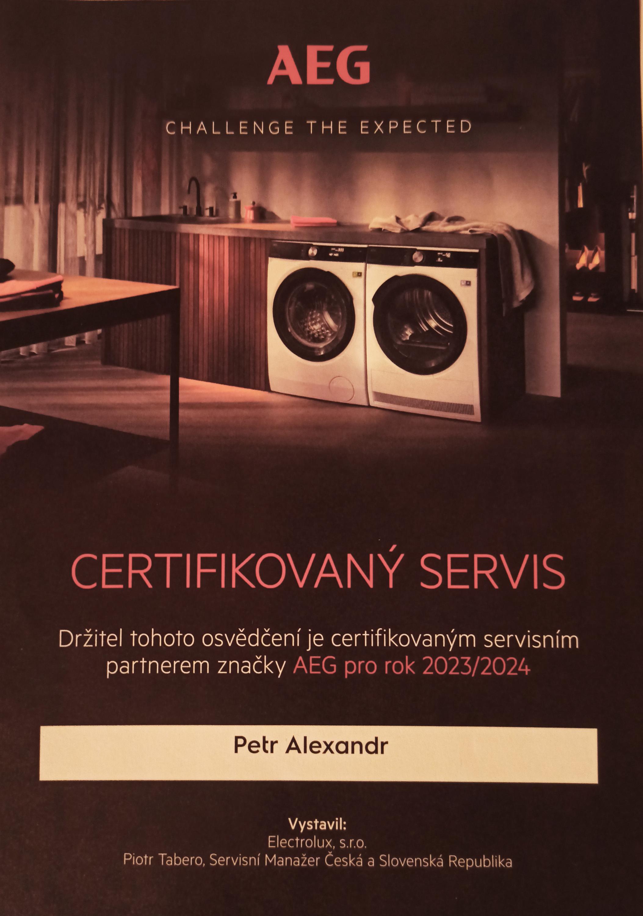 Petr Alexandr servis domácích spotřebičů foto 2