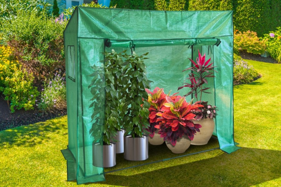 Skleník pro pěstování rajčat a vzpřímených rostlin