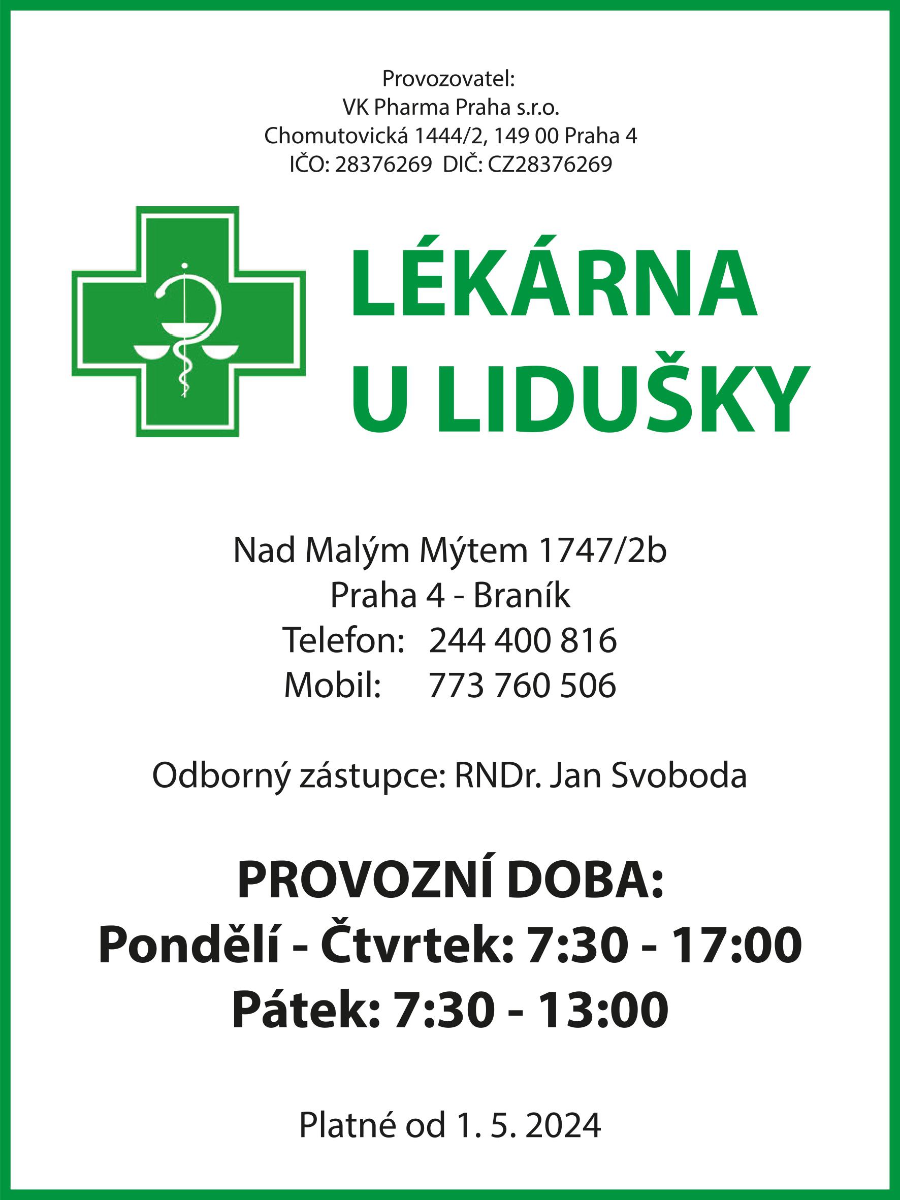 Lékárna U Lidušky foto 2