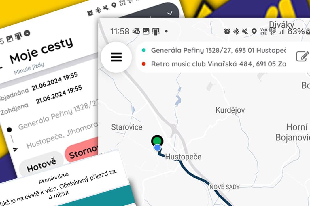 Nová mobilní aplikace taxi