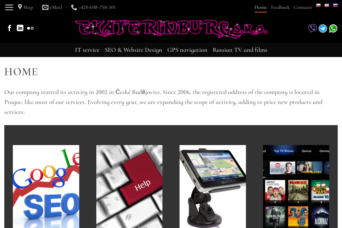 EKATERINBURG s.r.o. - Webdesign