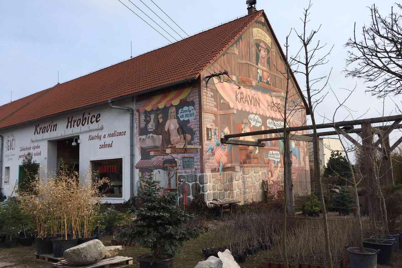 Údržba zeleně Kravín Hrobice