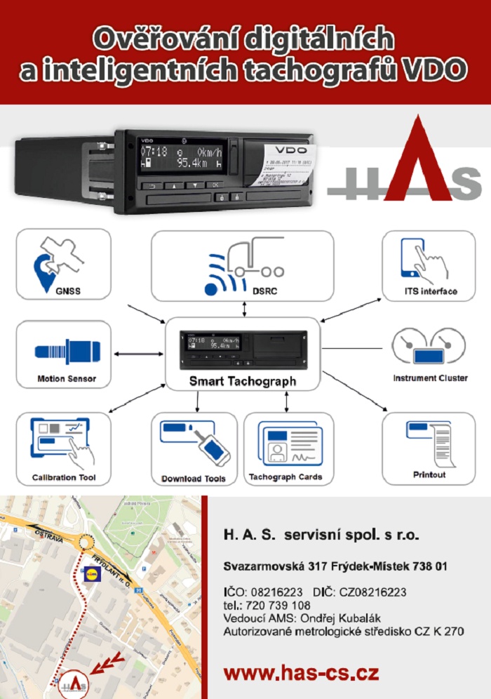 Ověřování tachografů H.A.S. foto 2