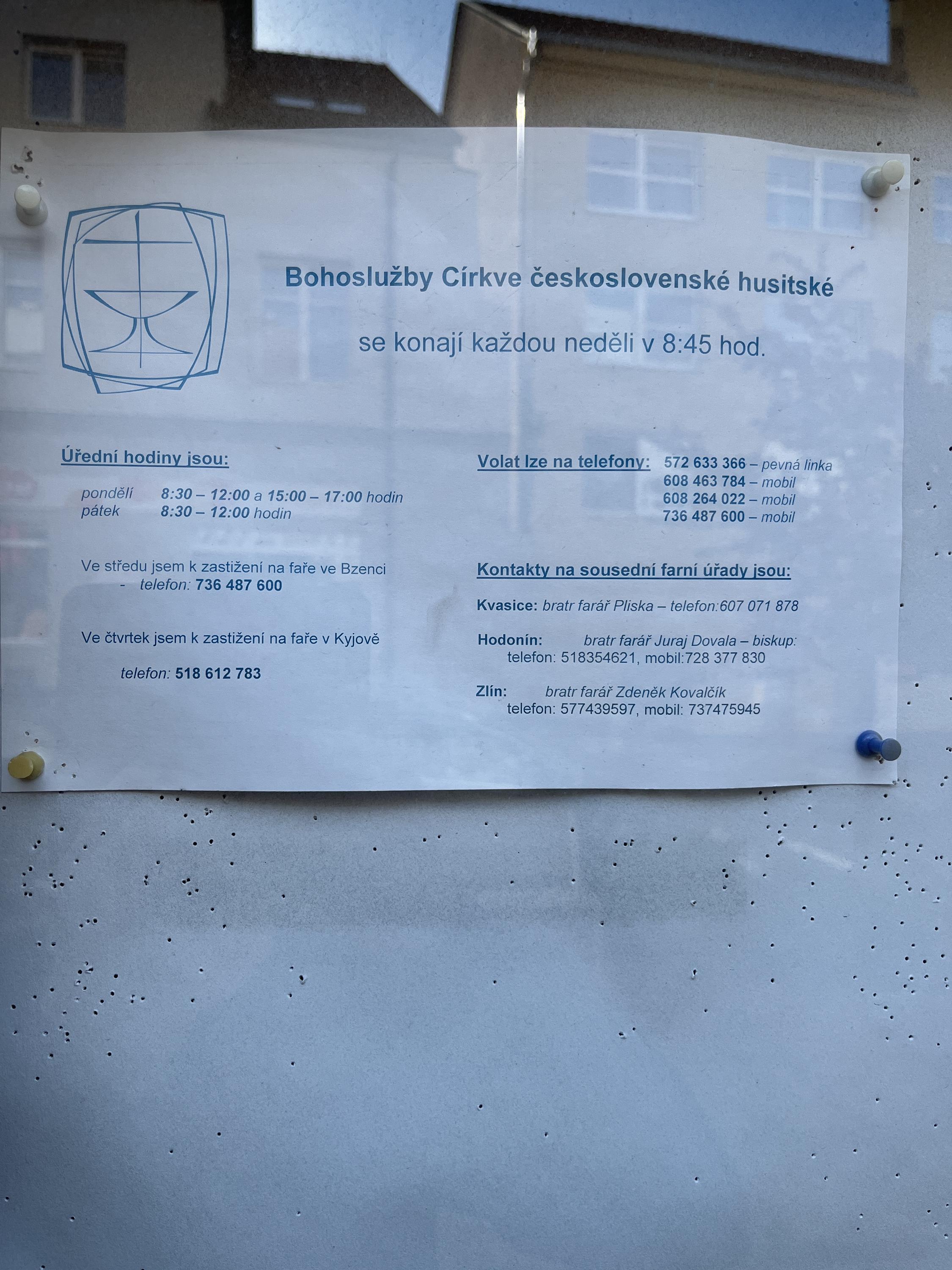 Náboženská obec Církve československé husitské v Uherském Brodě foto 2