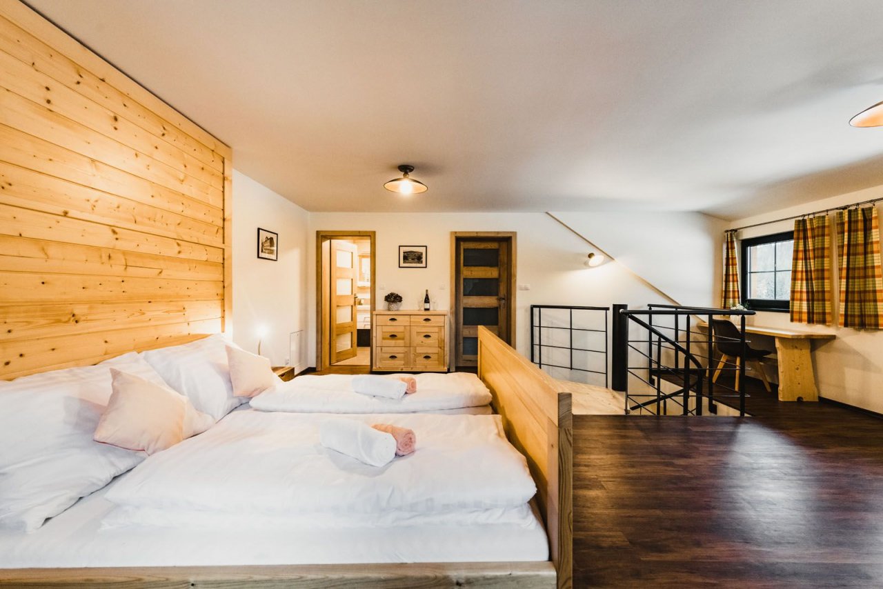 Ubytování v mezonetovém apartmánu Bučina