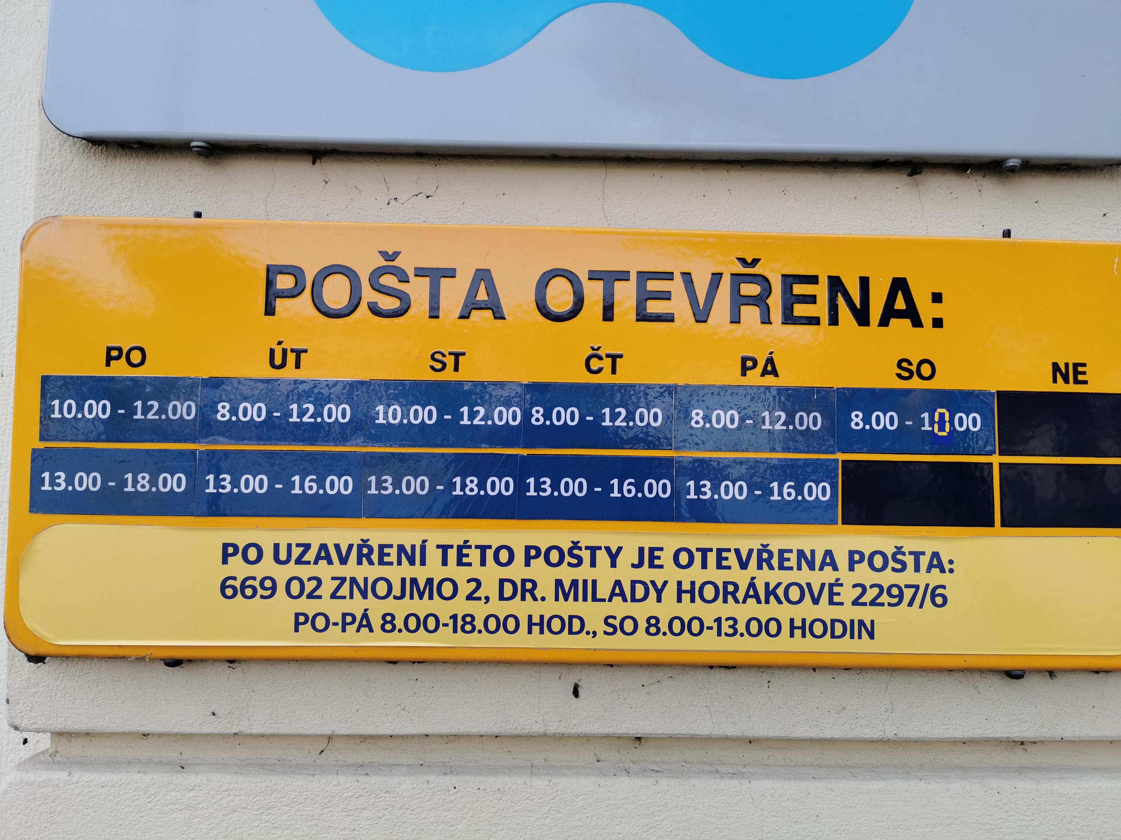 Pošta Moravský Krumlov foto 2