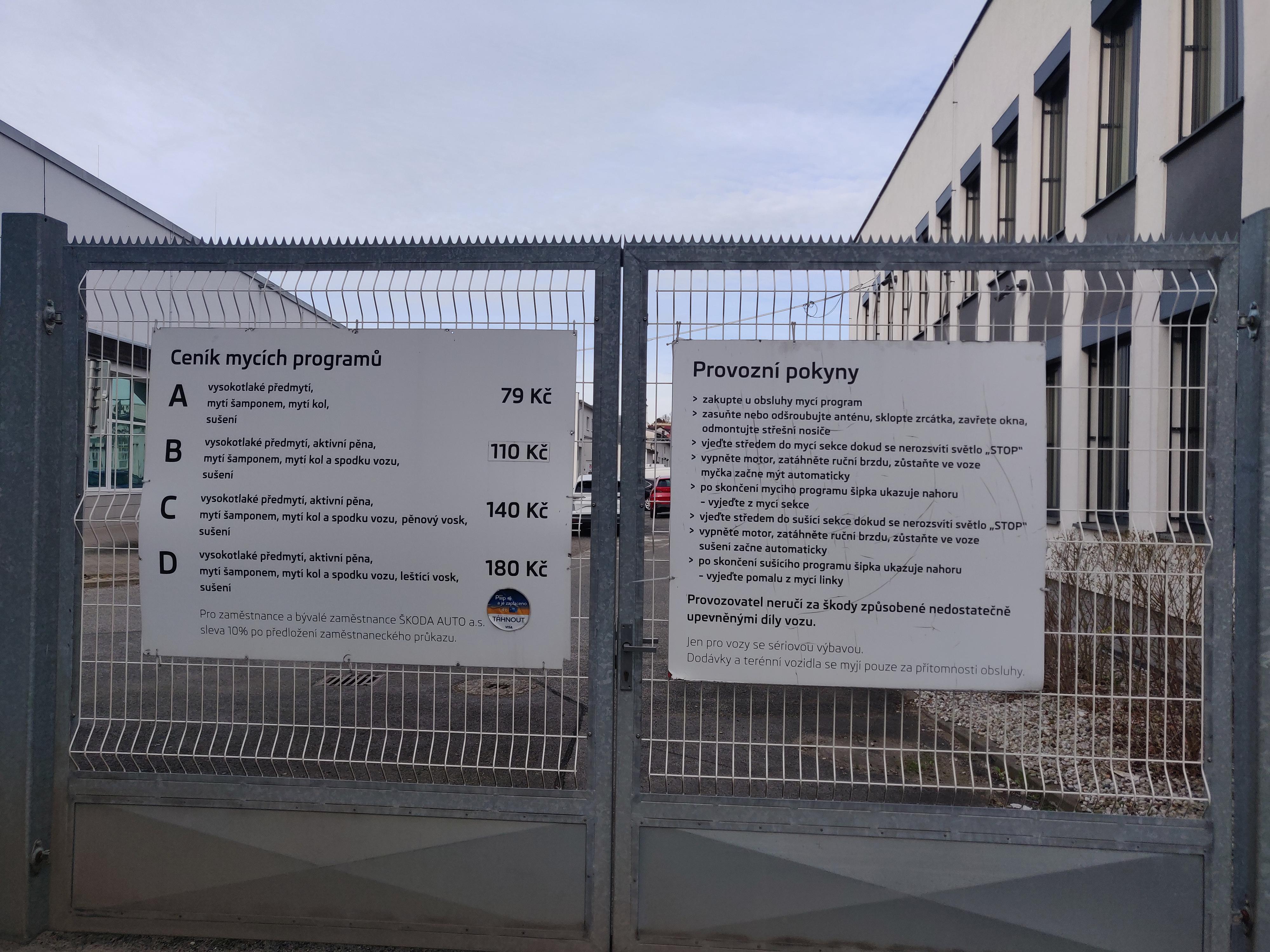 Mycí linka - ŠKODA Servisní centrum