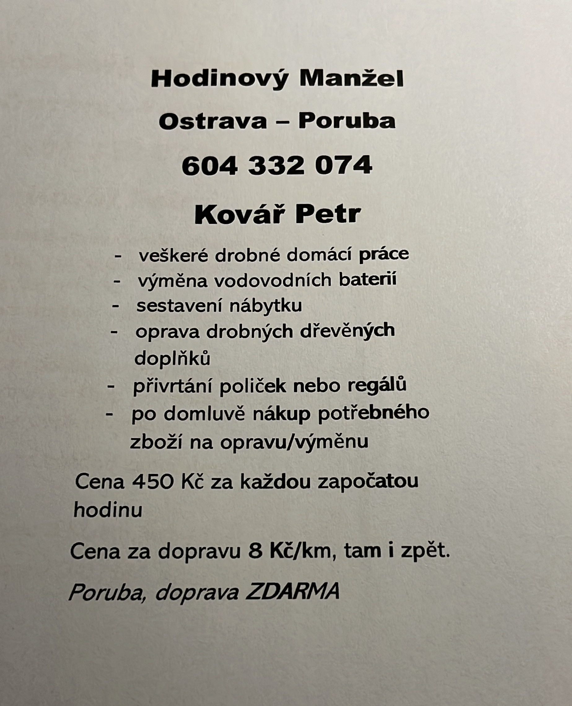 Hodinový manžel Petr Kovář foto 2