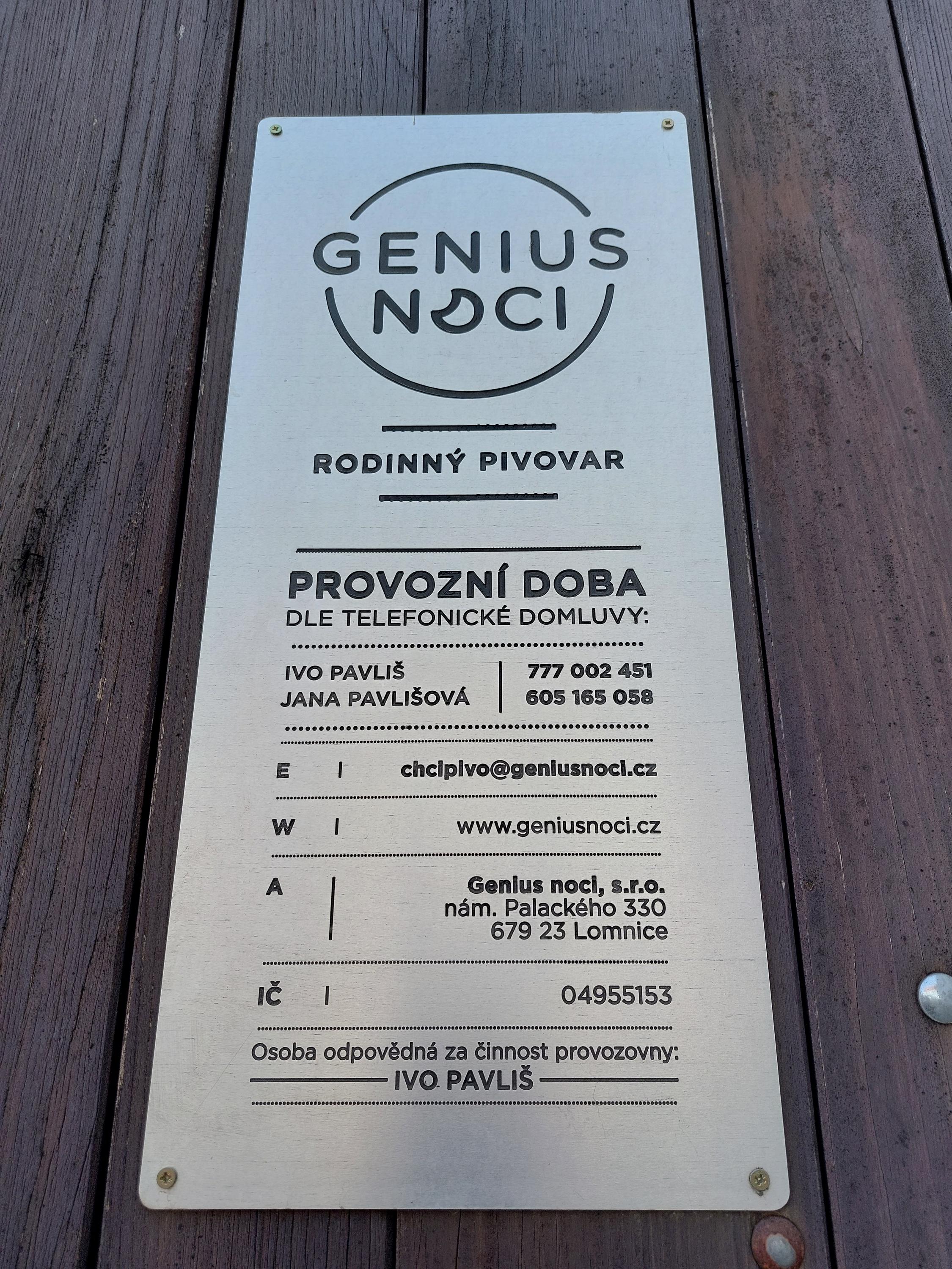 Pivovar Genius noci foto 5