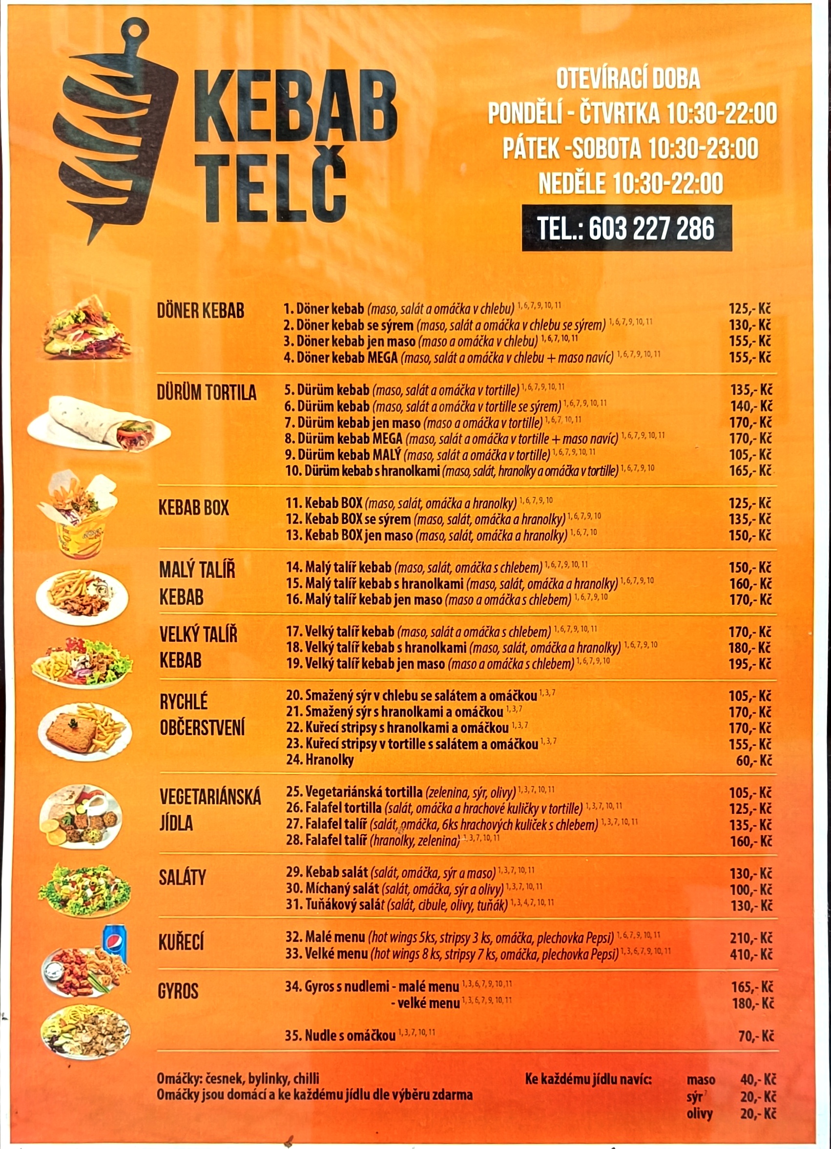 Kebab Telč foto 2