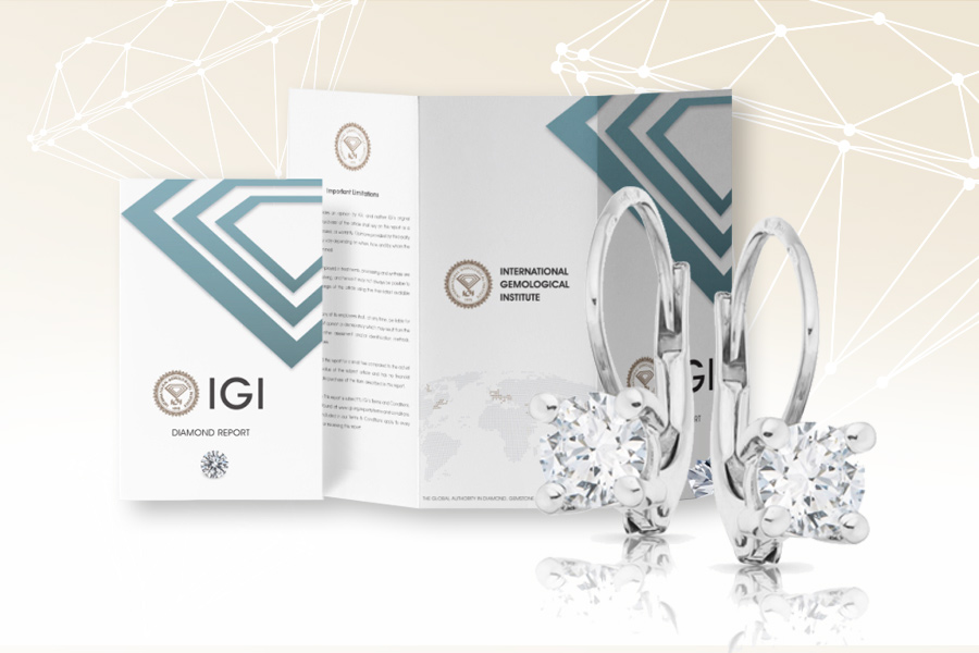 Diamantové náušnice