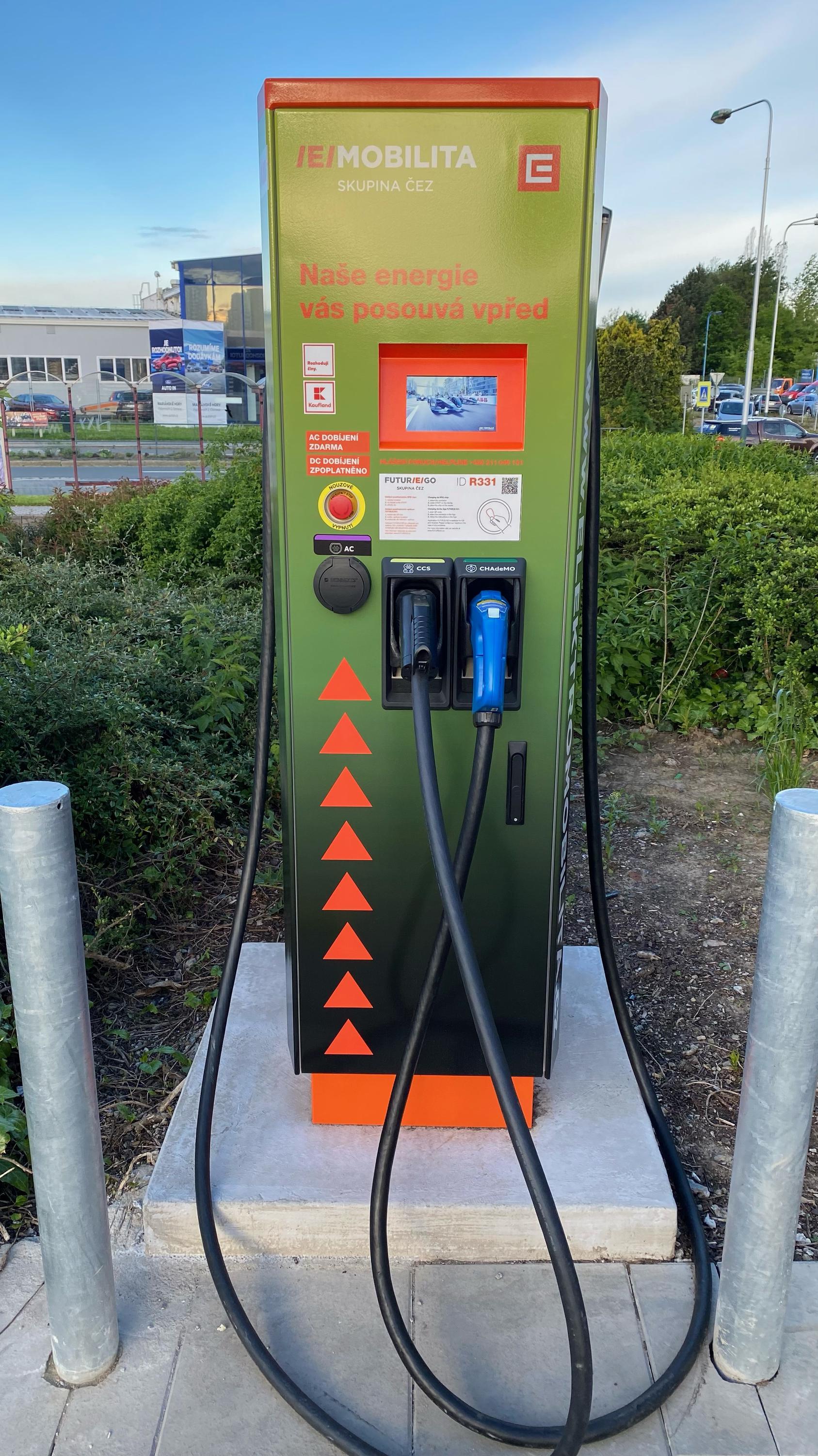 Nabíjecí stanice Kaufland foto 2