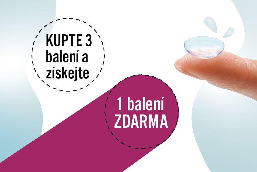 Kontaktní čočky 3+1 zdarma