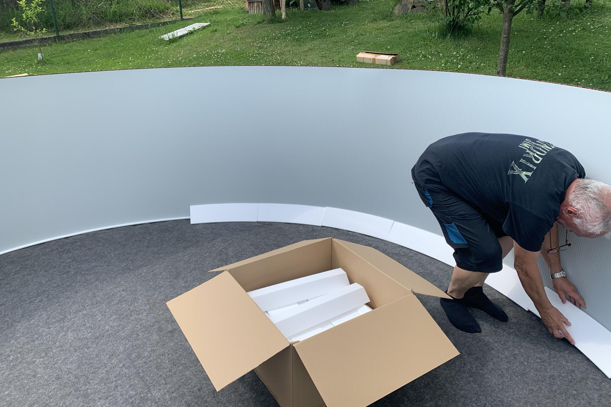 Výroba patních výplní do nadzemních bazénů.