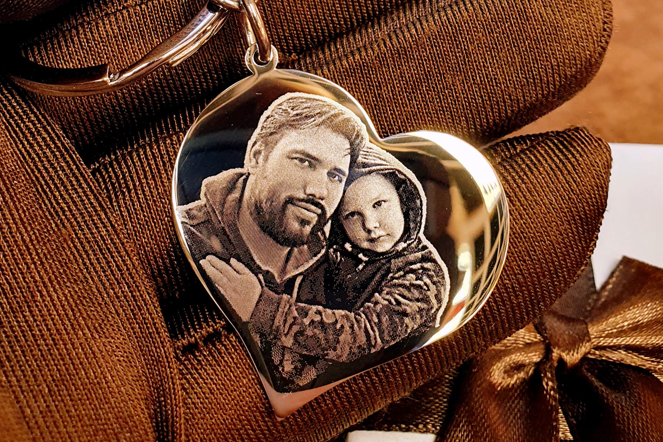 Ocelový přívěsek s vlastní fotografií