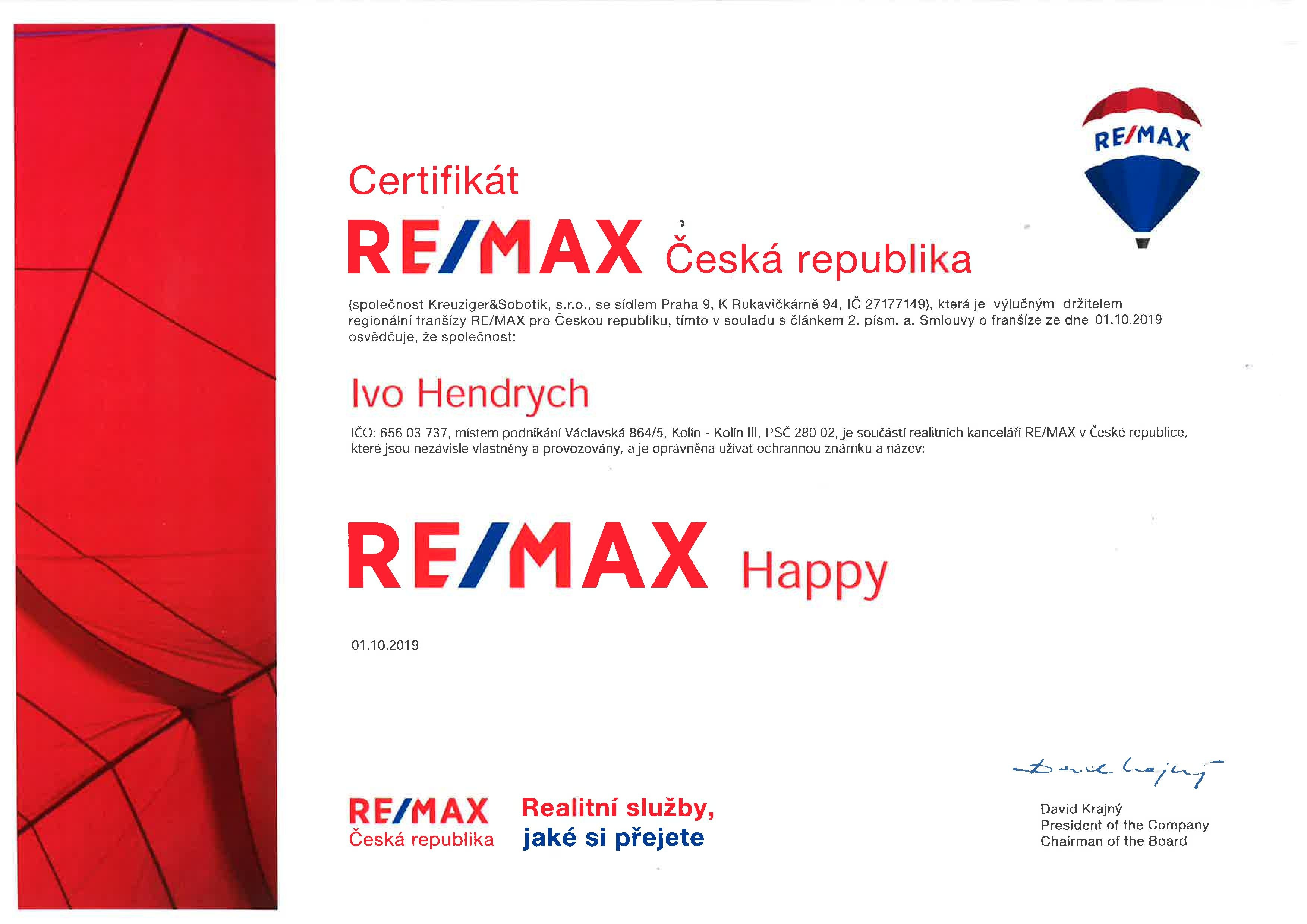 Ivo Hendrych - realitní makléř RE/MAX Happy foto 3