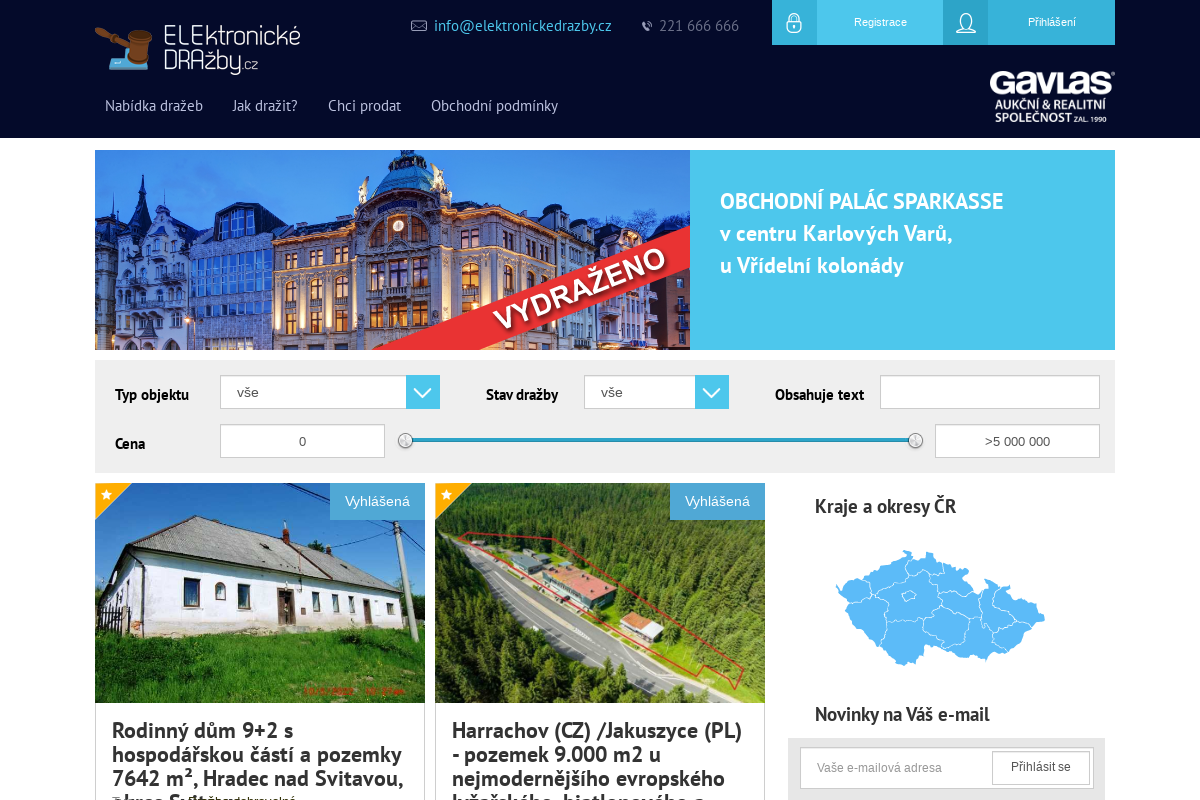 GAVLAS - aukční a realitní společnost