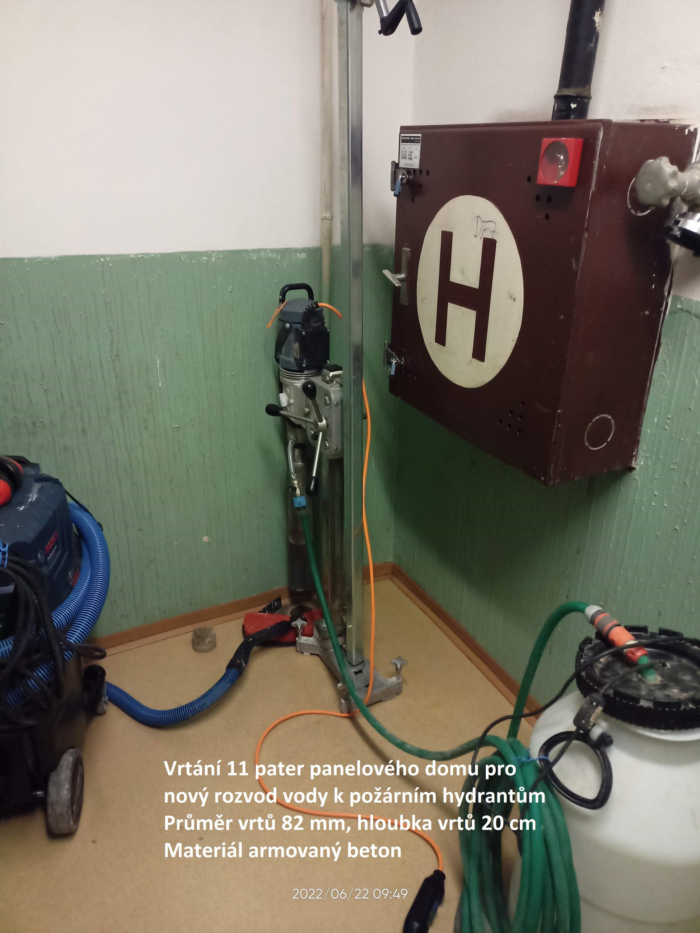 David Hrubec - jádrové vrtání, prostupy stavebních konstrukcí pro TZB foto 3
