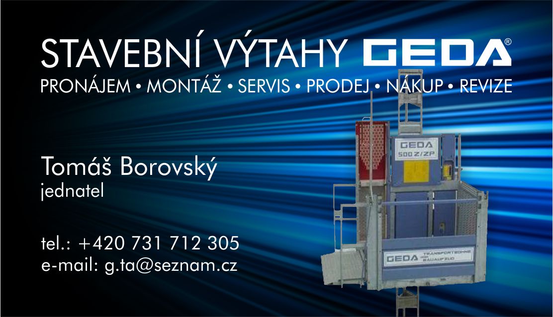Stavební výtahy Geda foto 2