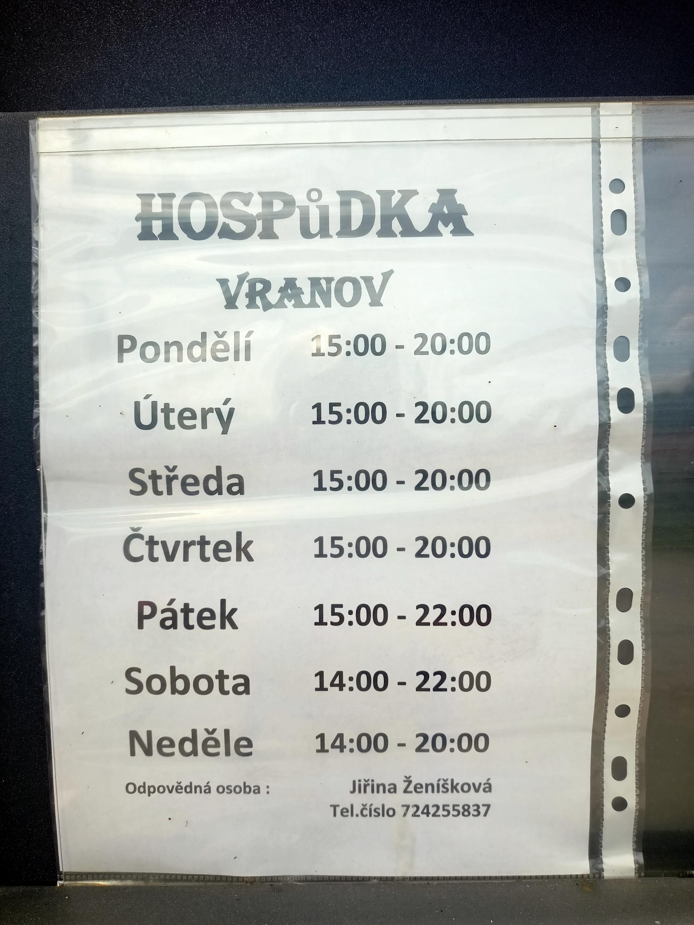 Restaurace Vranov foto 2