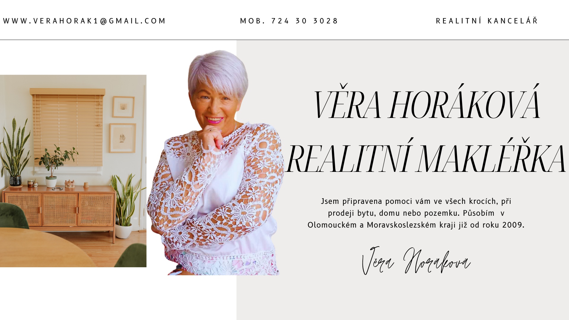 Věra Horáková realitní makléřka foto 1