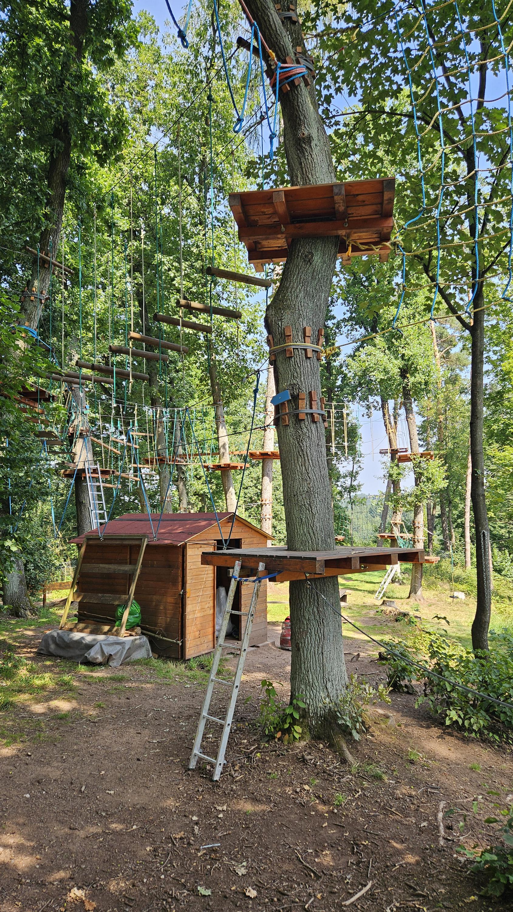 Hopstráda lanový park Náchod foto 6