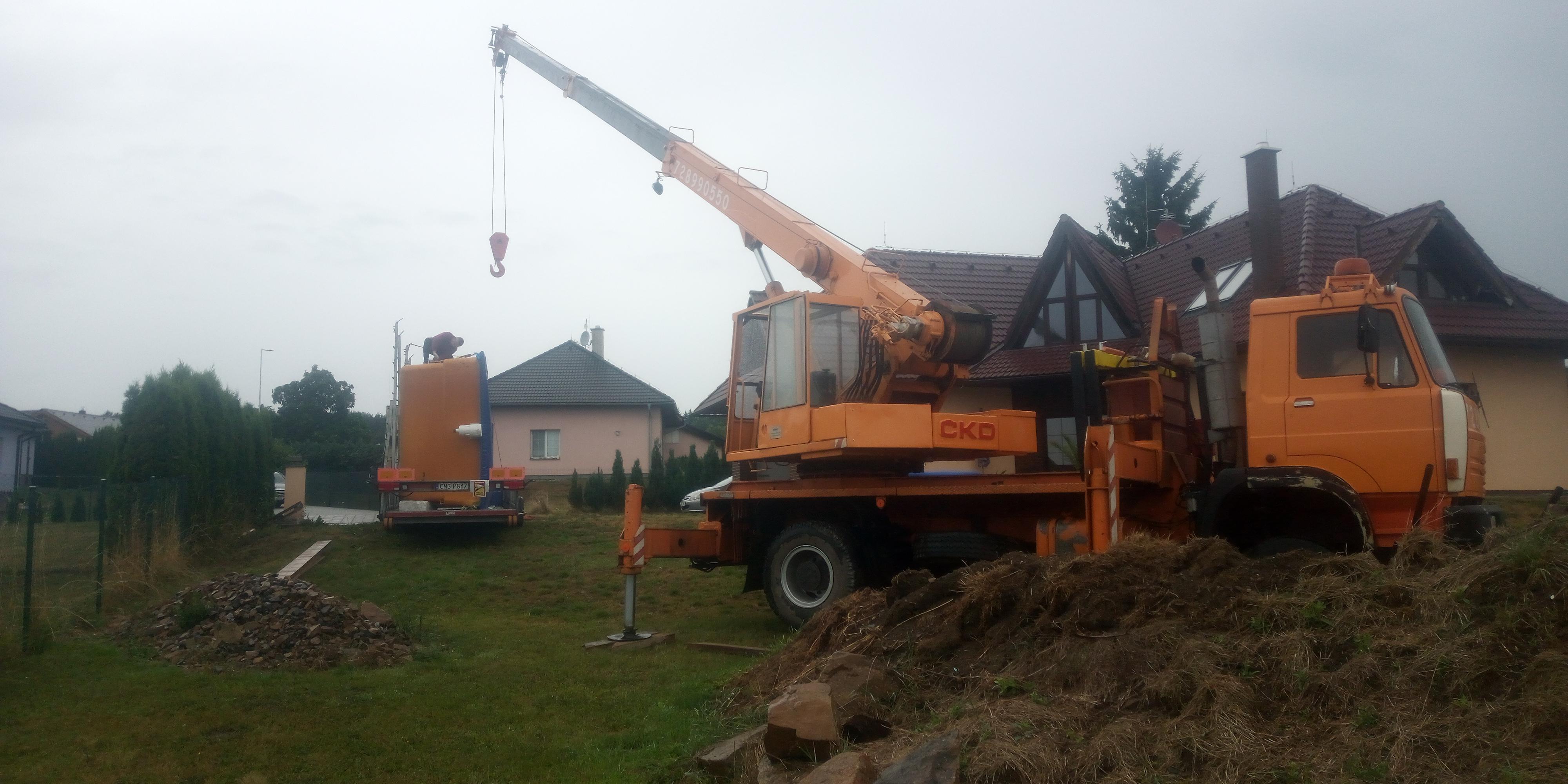 Pronájem jeřábu na dlouhodobou zakázku