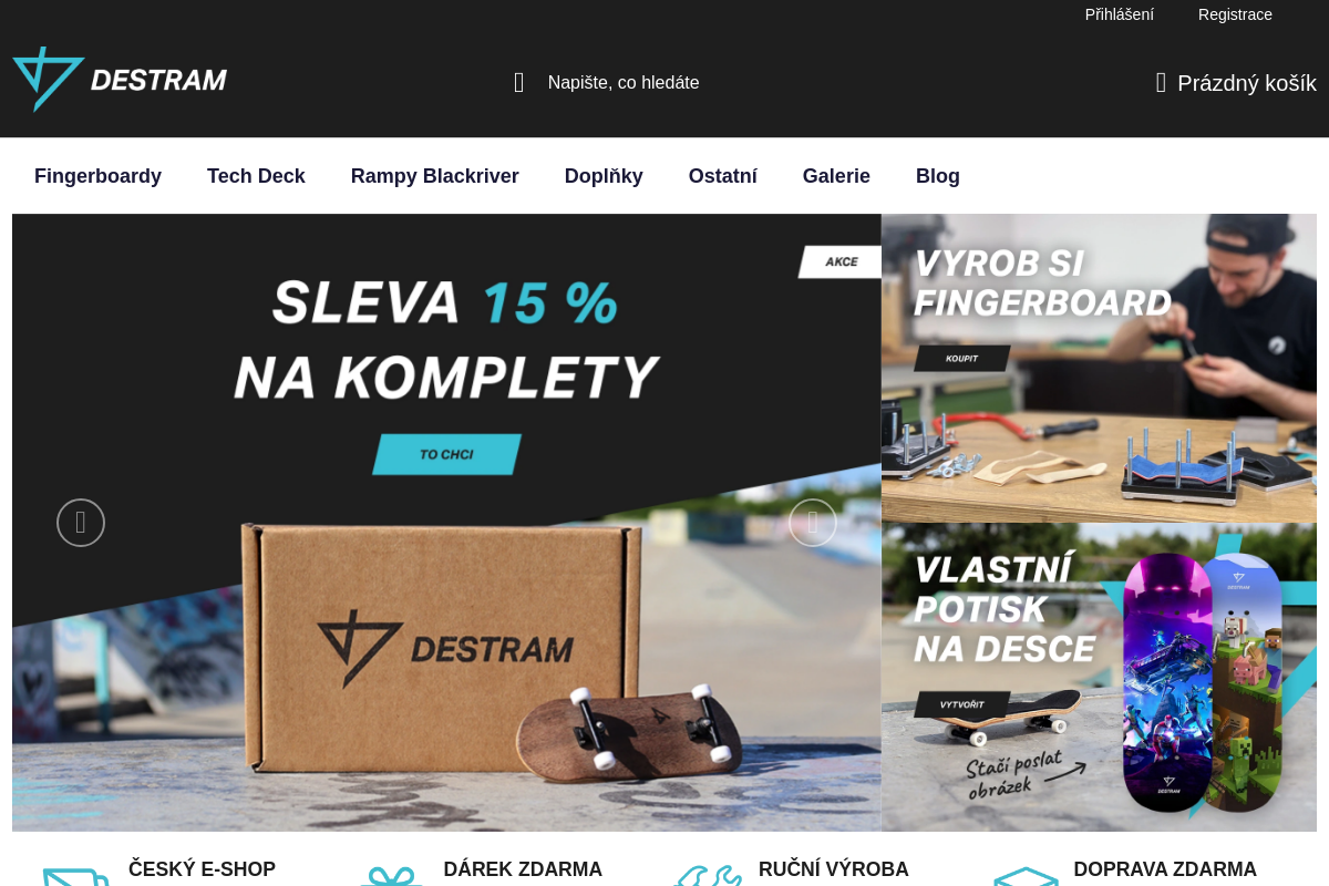 DESTRAM | Dřevěné fingerboardy