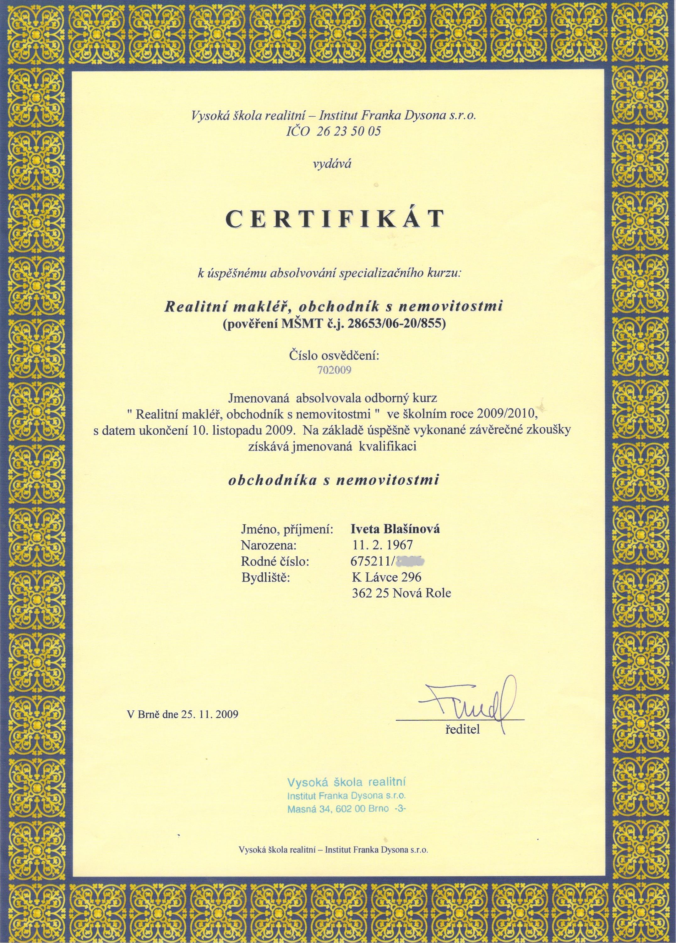 IMB reality - Iveta a Míra Blašínovi