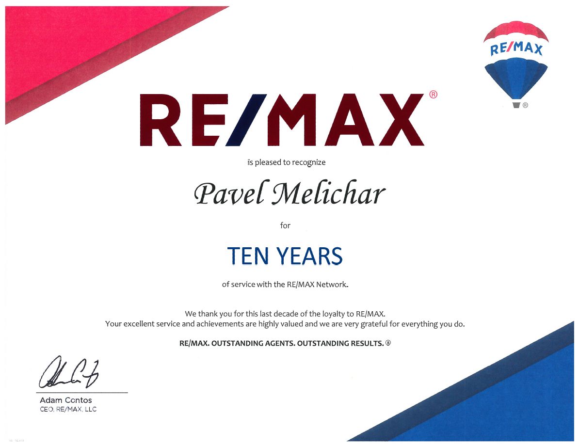 Pavel Melichar - certifikovaný realitní makléř RE/MAX G8 Reality foto 3