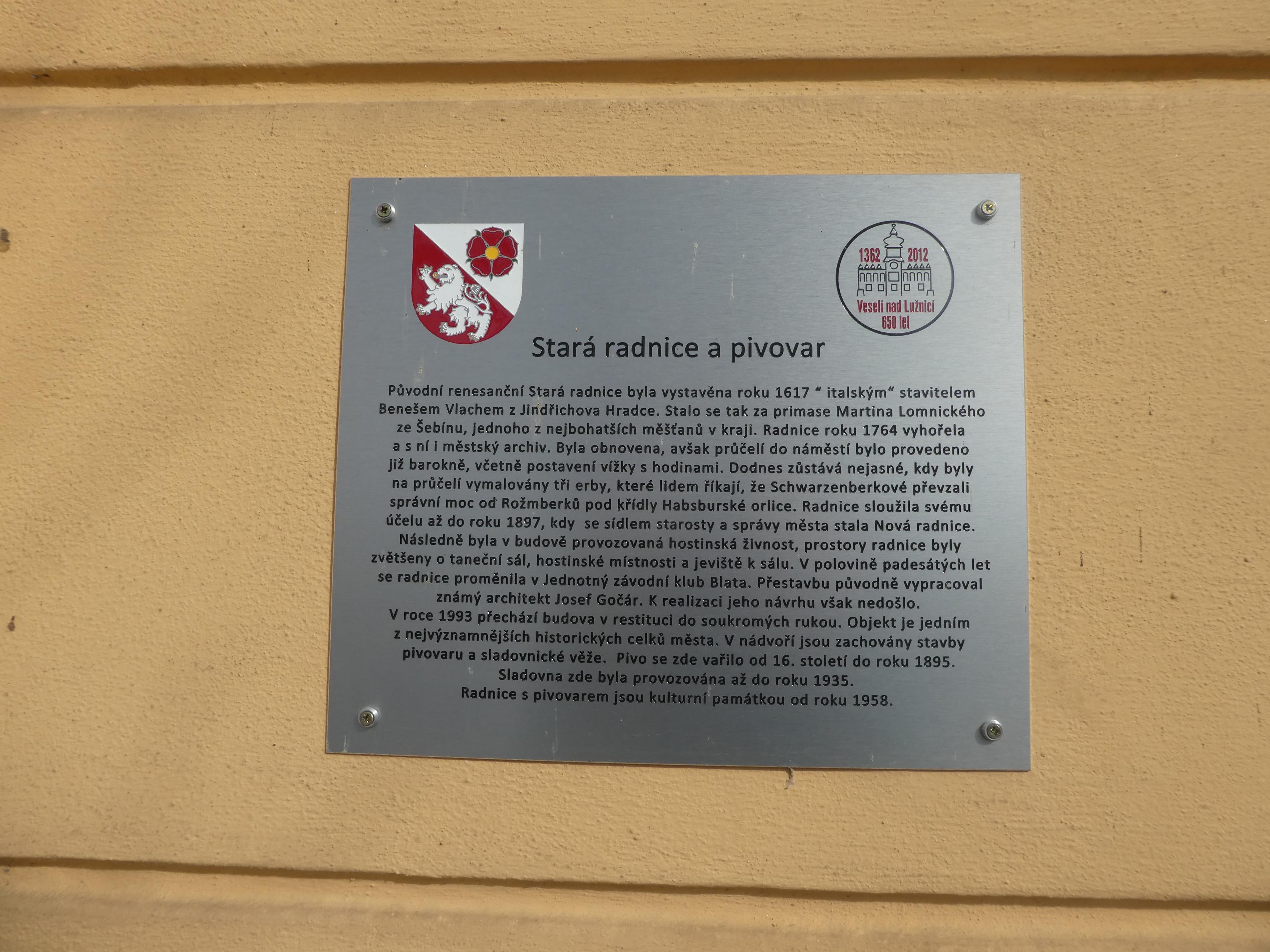 Veselí nad Lužnicí - městský úřad foto 6