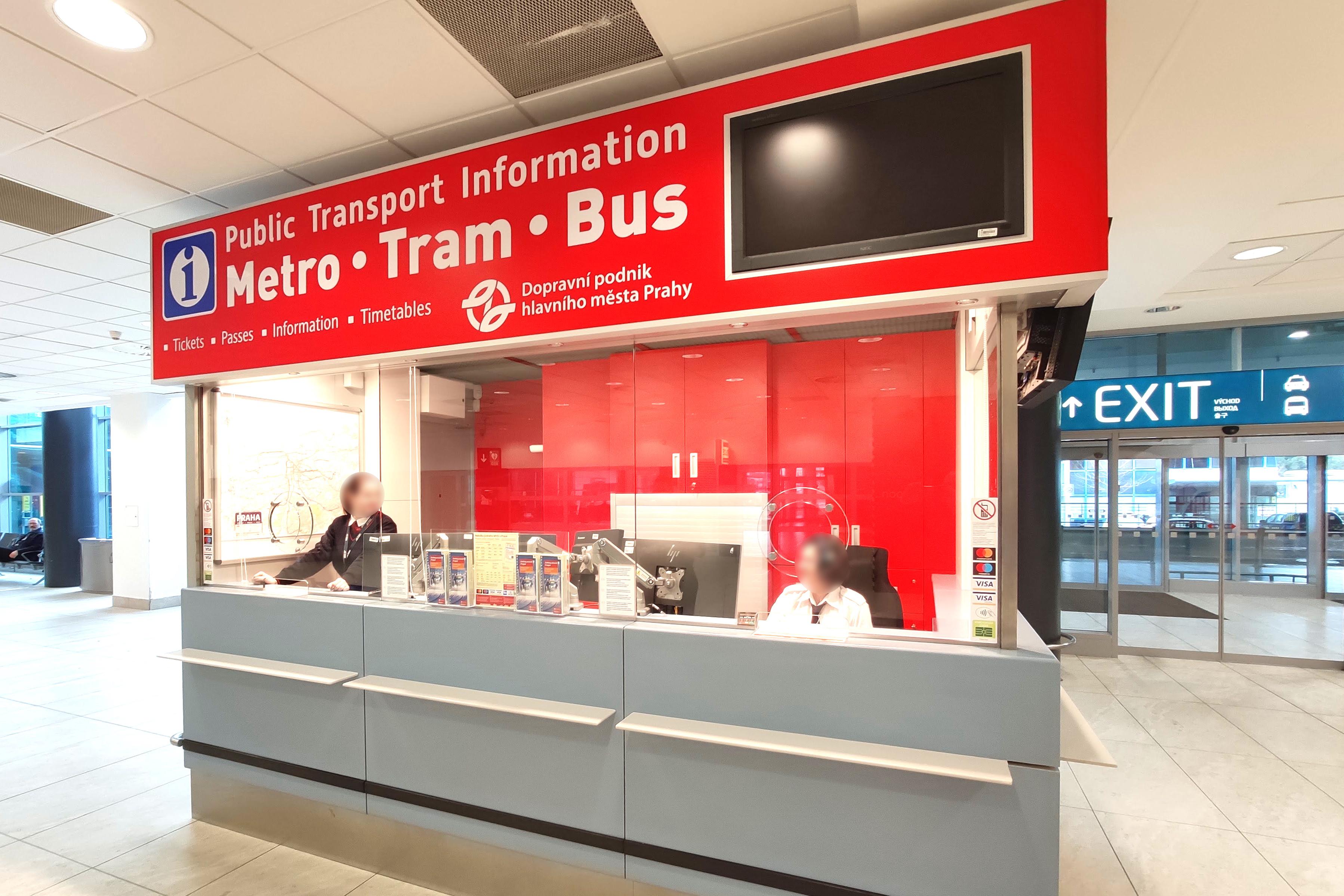 Dopravní podnik hl. m. Prahy – Infocentrum Letiště Václava Havla Terminál 2