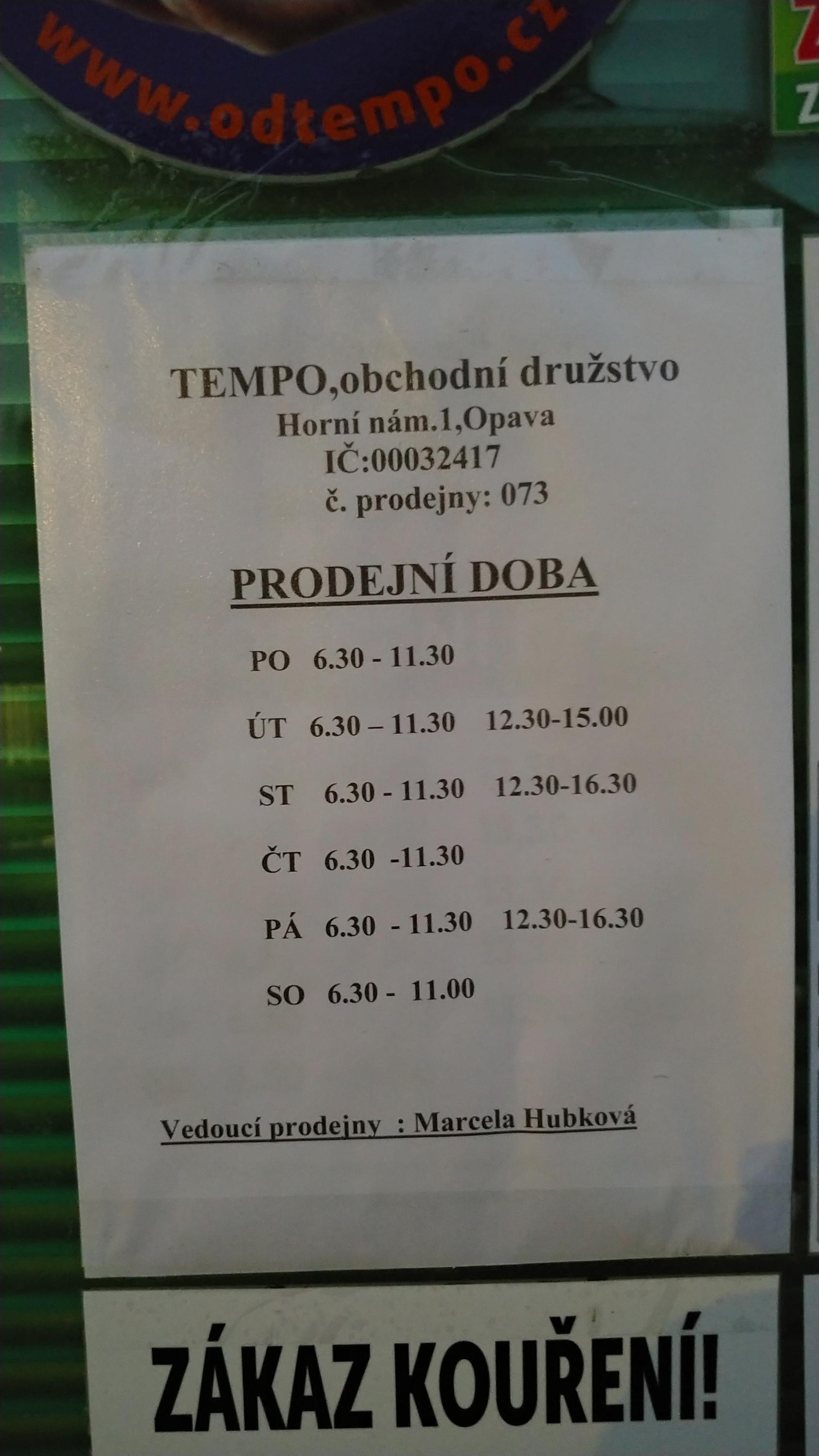 Tempo, obchodní družstvo JO foto 6