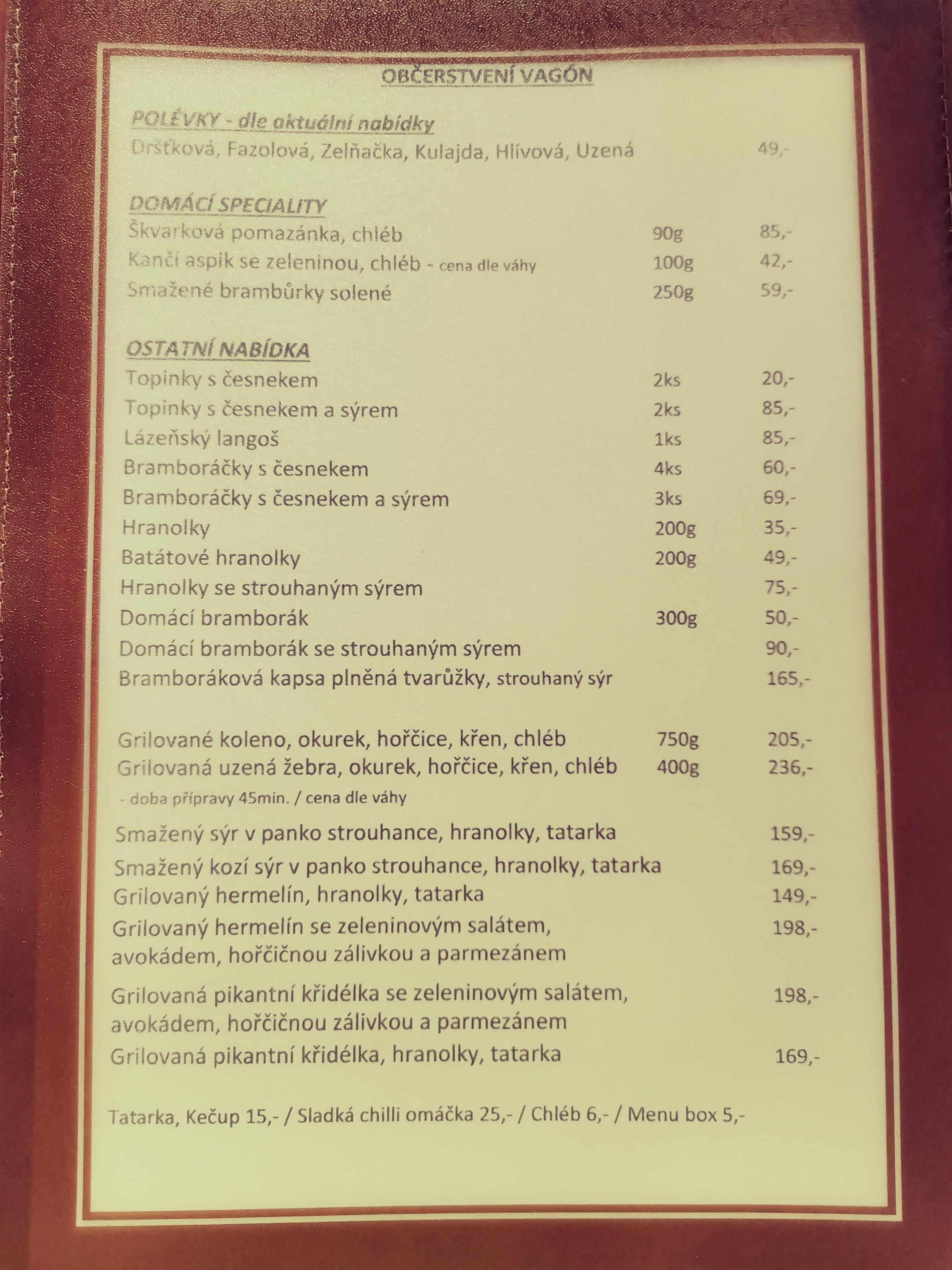 Občerstvení Vagón foto 3