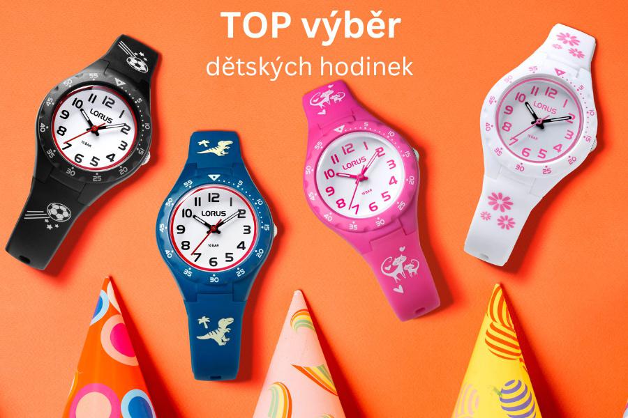 Top výběr dětských hodinek skladem