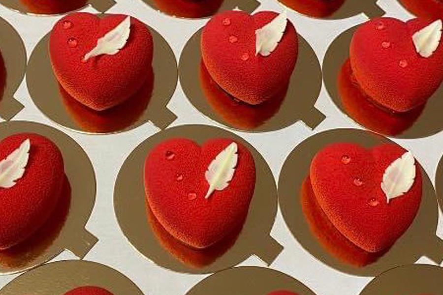 Monoporce - sametovo čokoládové srdíčko