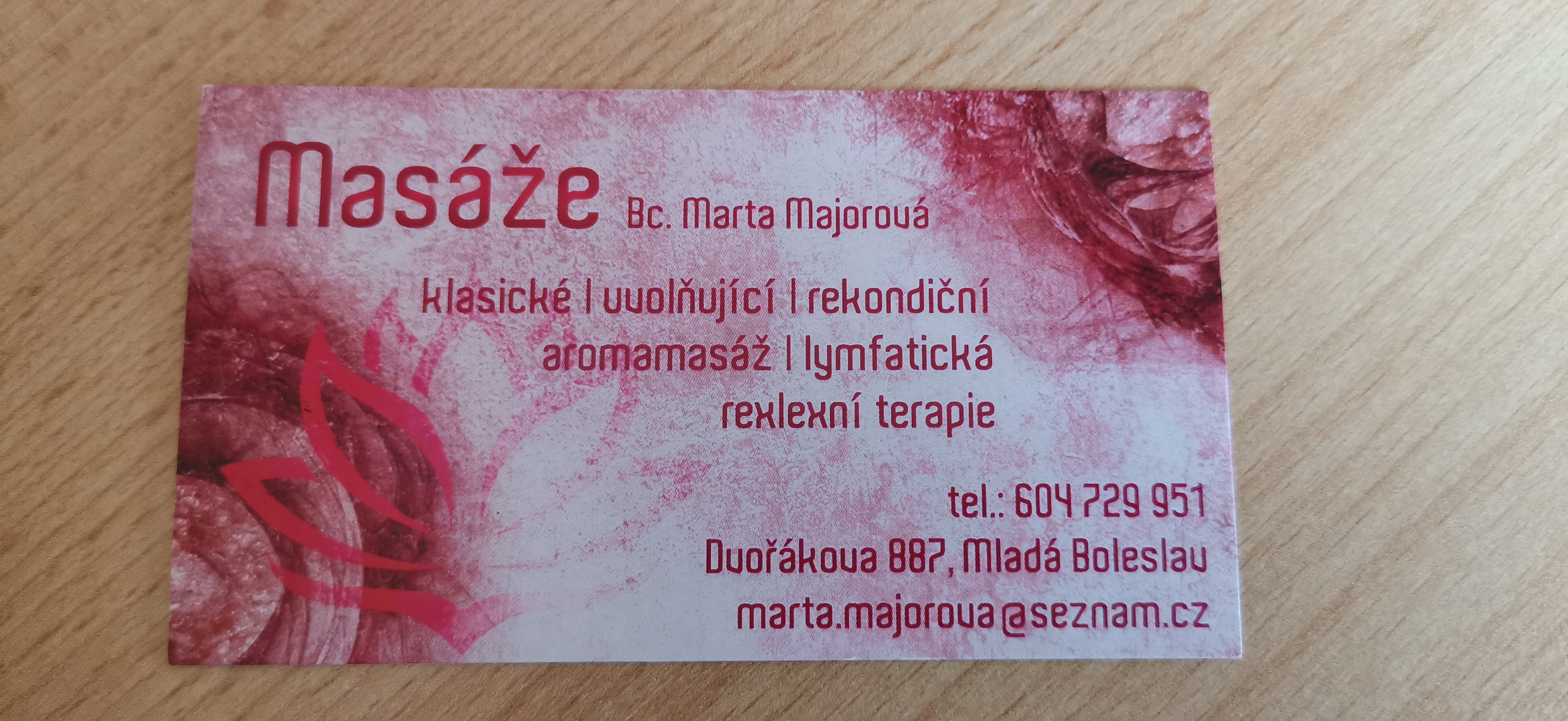 Masáže Bc. Marta Majorová foto 2