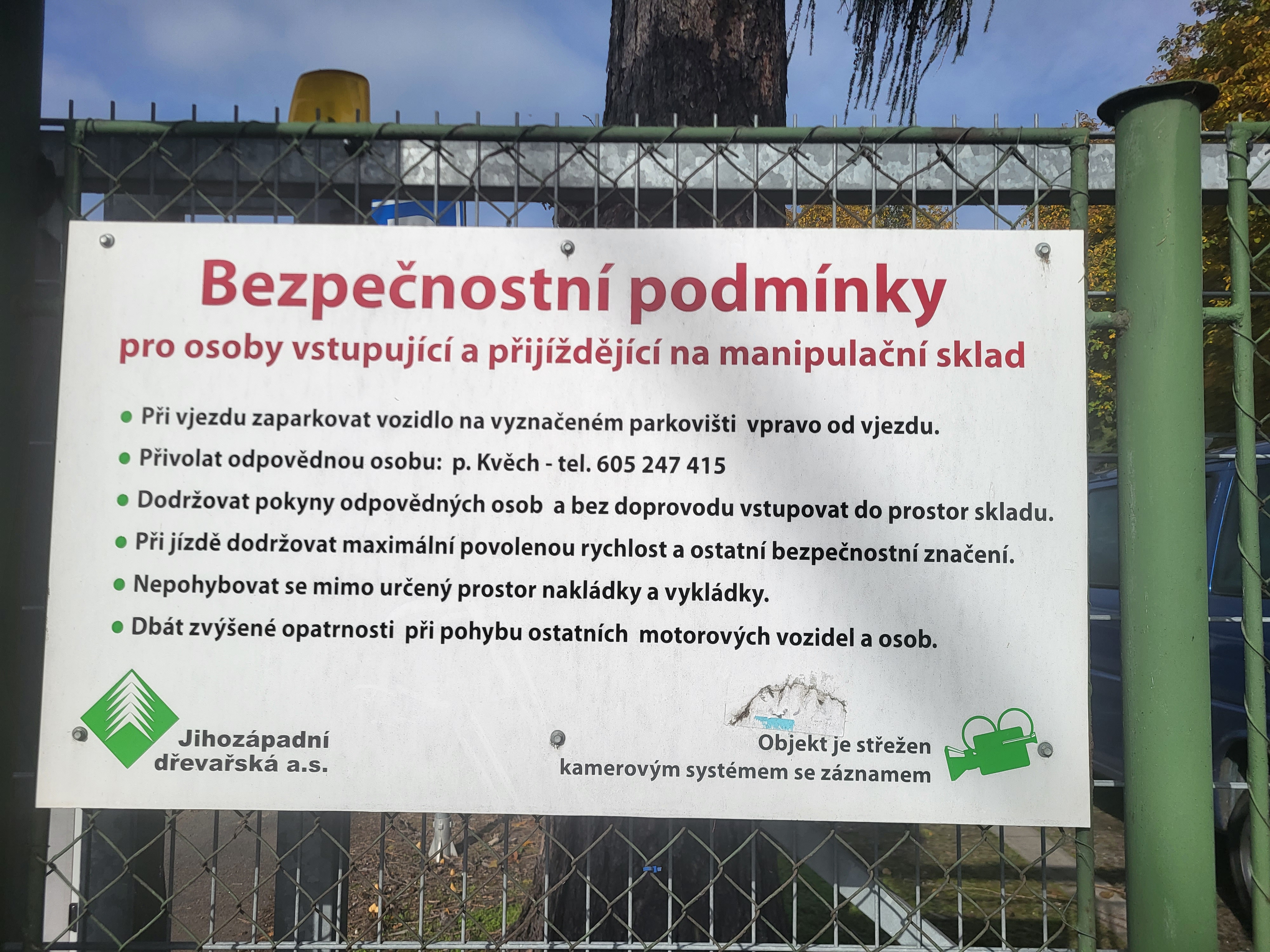 Jihozápadní dřevařská a.s. - Manipulační sklad Sušice foto 2