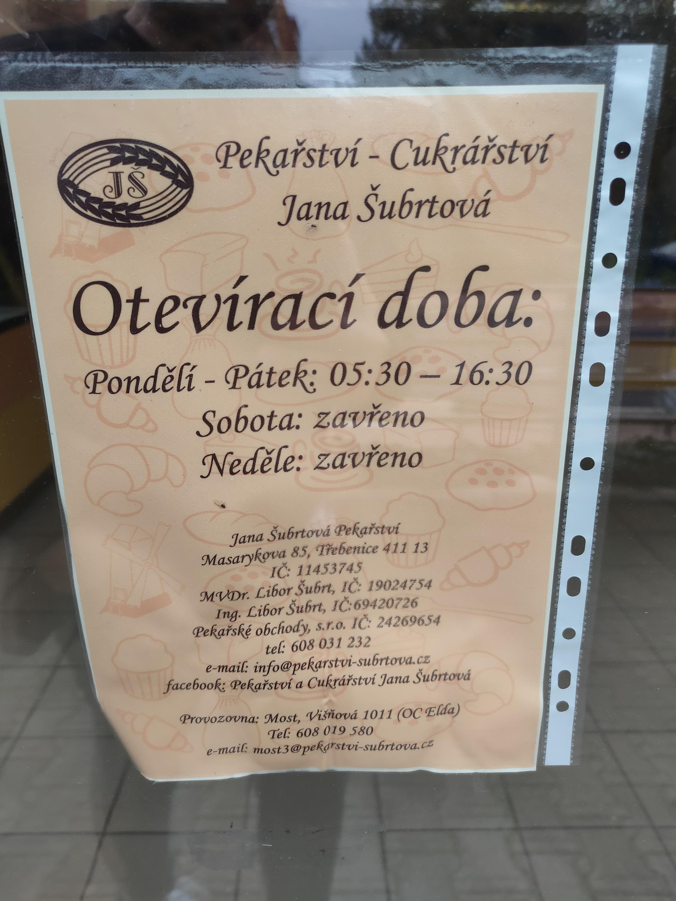 Pekařství a cukrářství Jana Šubrtová foto 4