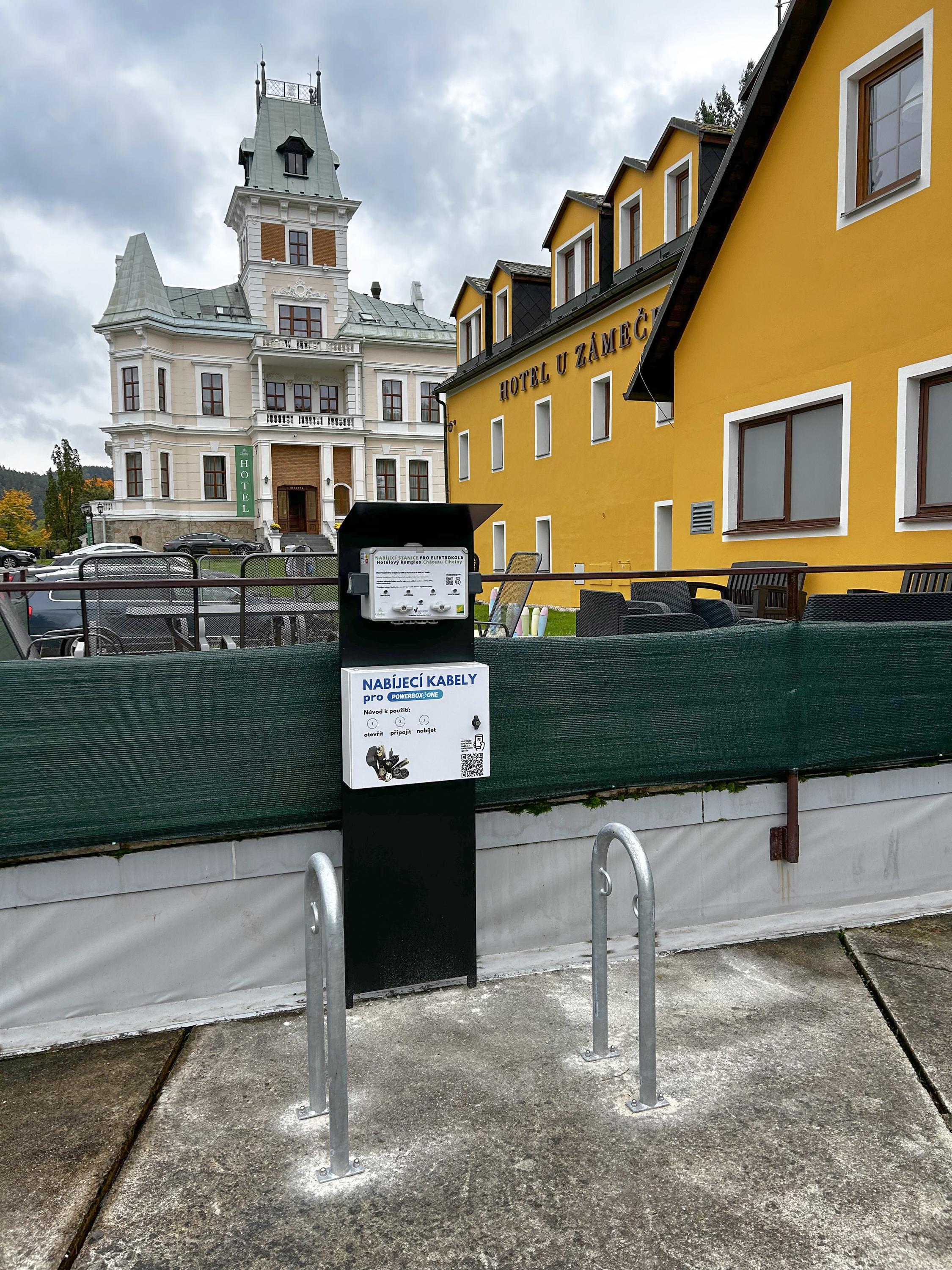 Nabíjecí stanice Château Cihelny