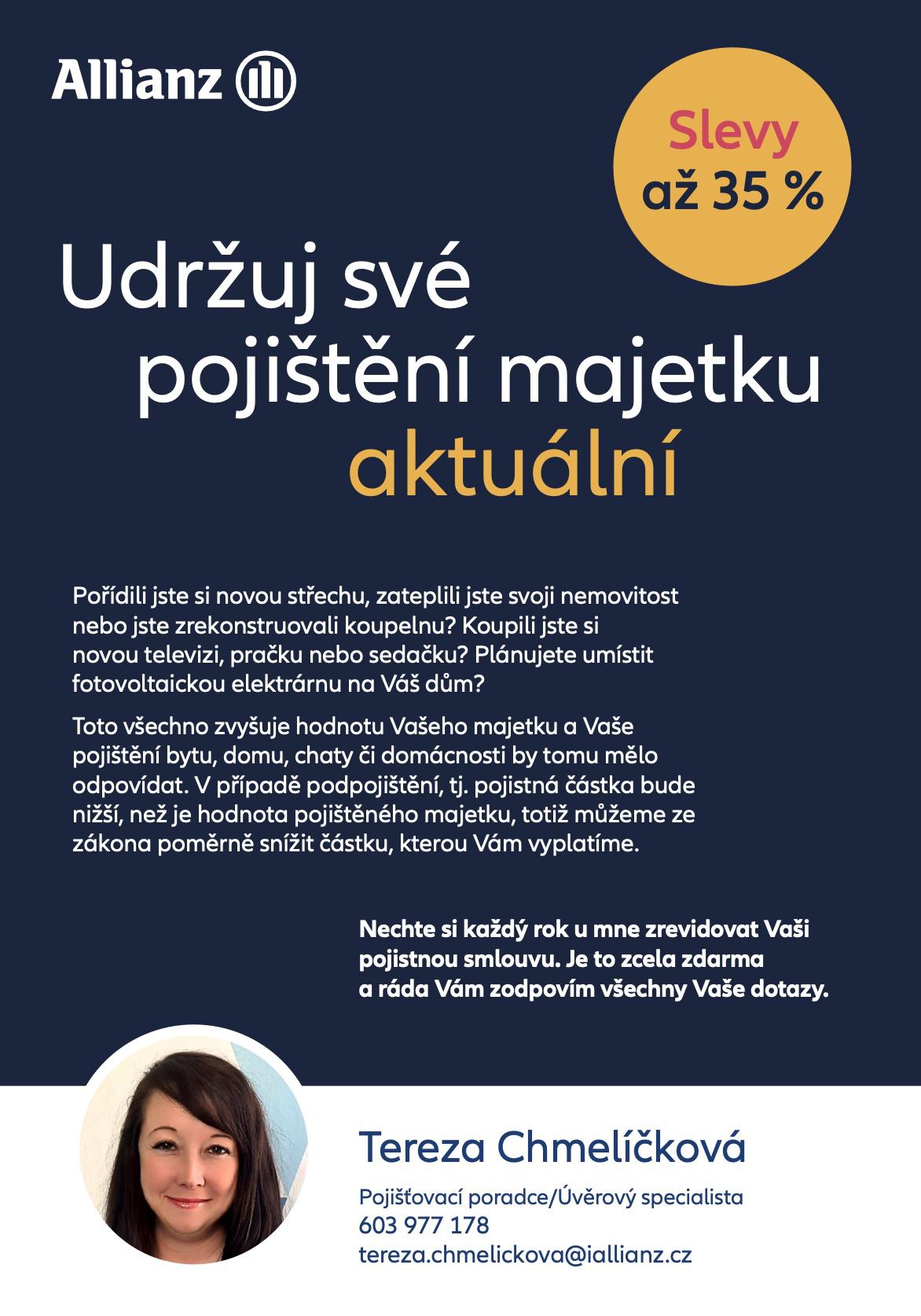 Tereza Chmelíčková - Allianz a.s. foto 3