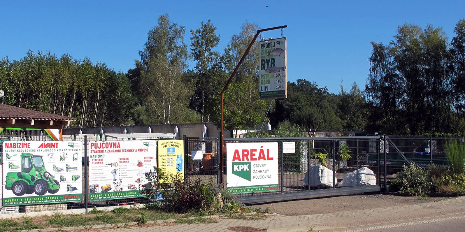 KPK stavby, zahrady, půjčovna
