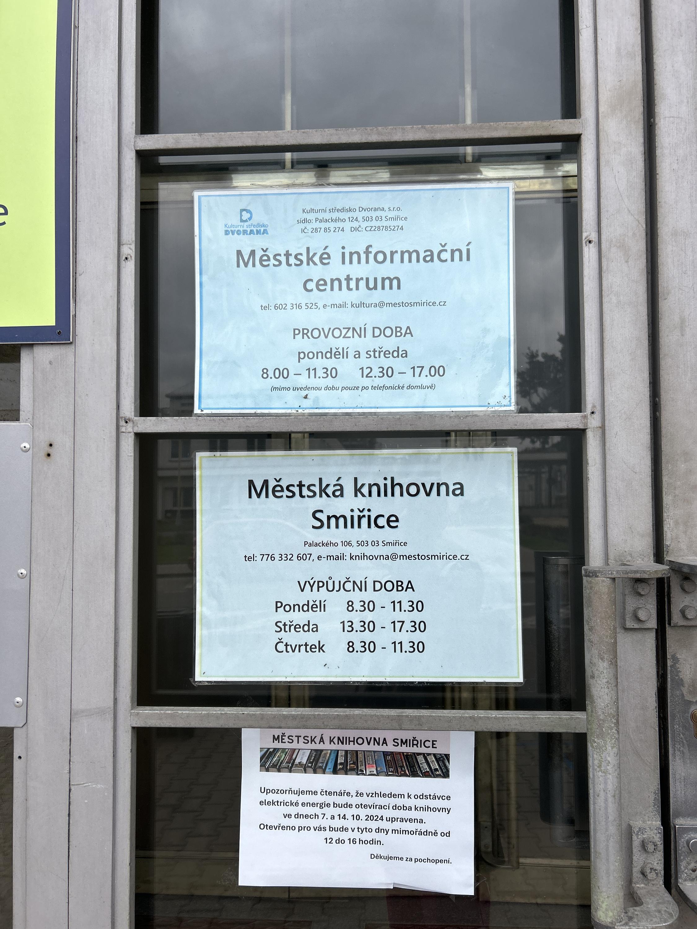Městské informační centrum Smiřice foto 1