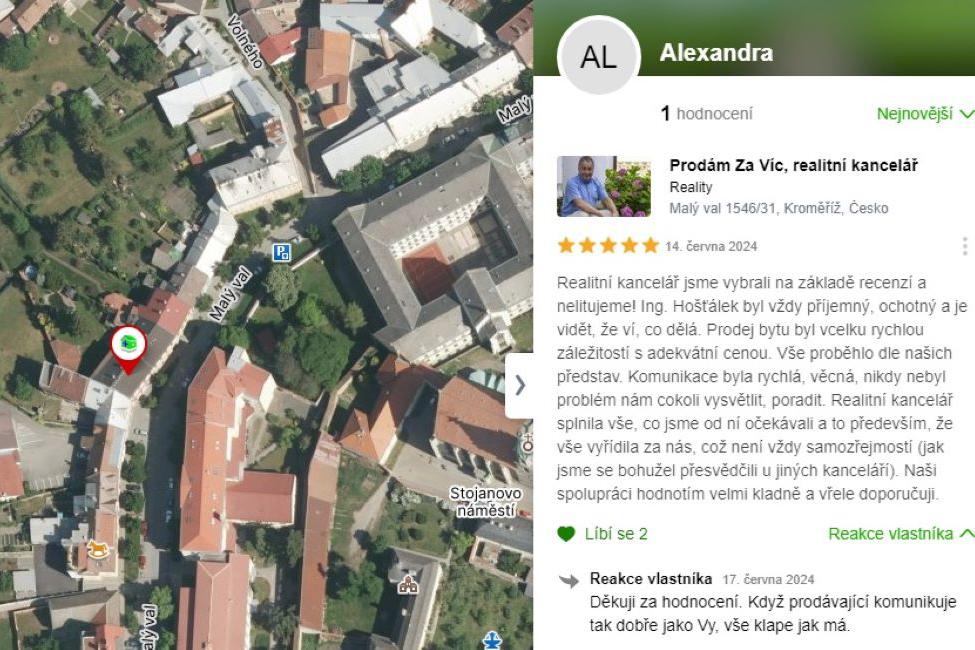 Děkuji za příjemné hodnocení