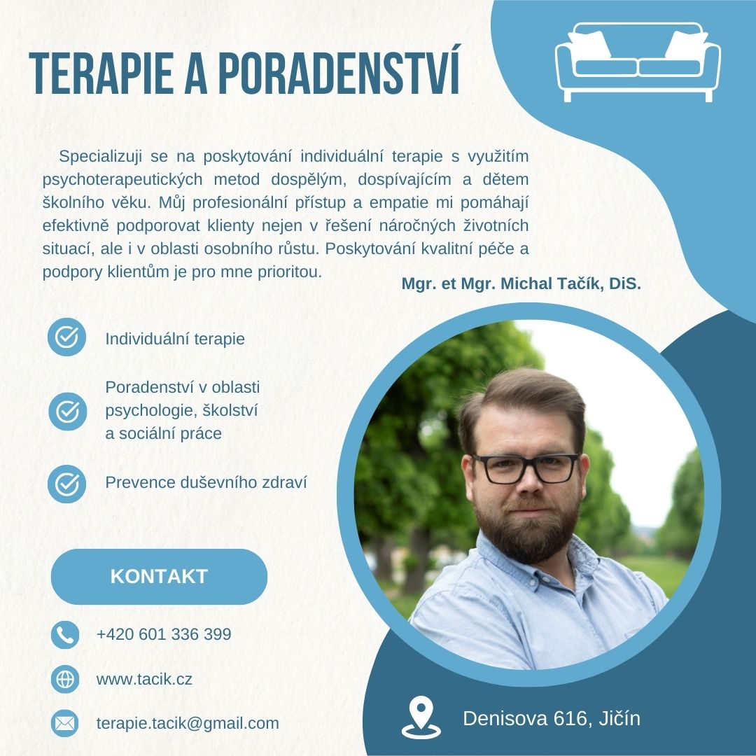 Terapie a poradenství Mgr. Michal Tačík foto 2