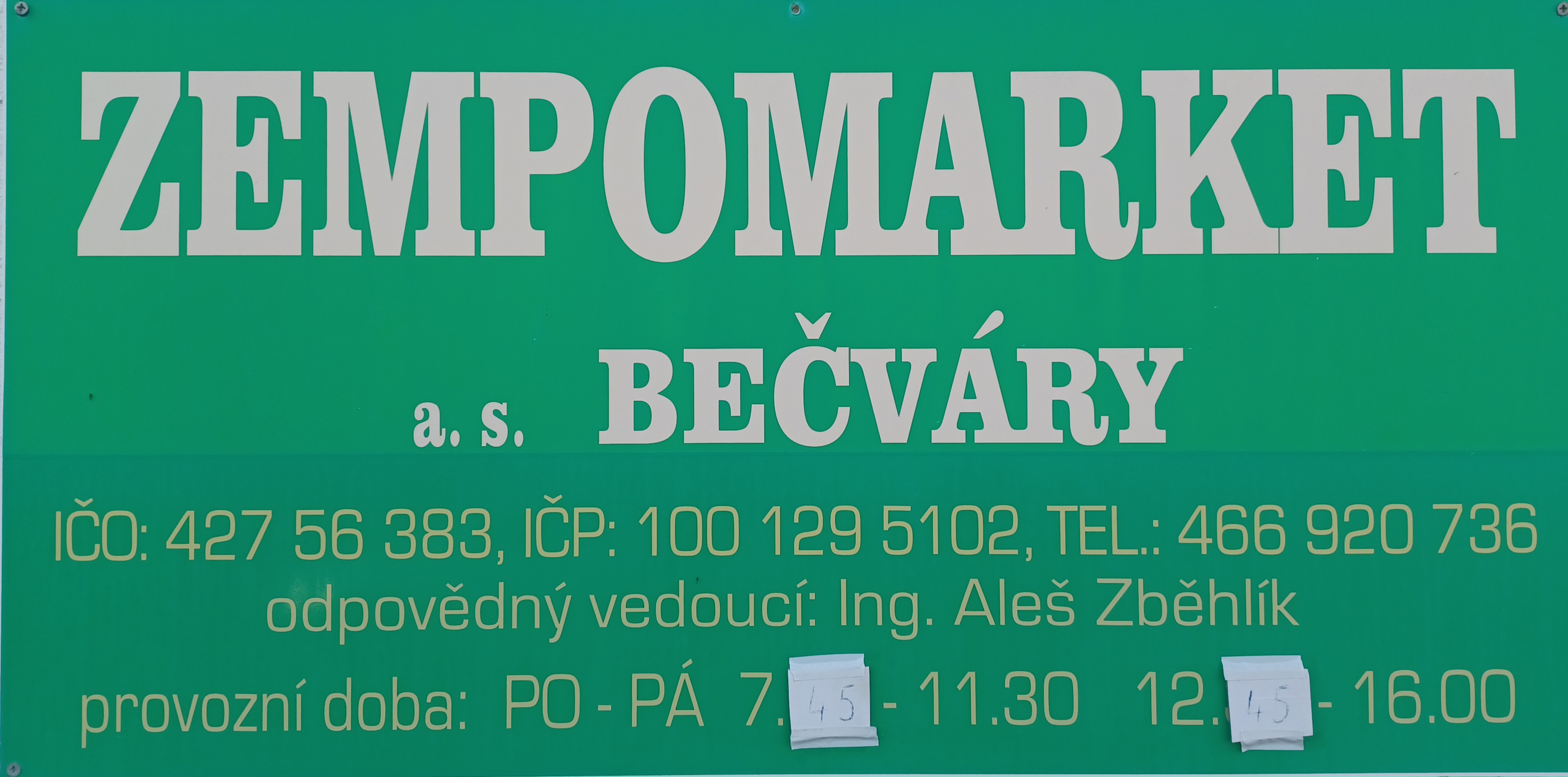 ZEMPOMARKET a.s. Bečváry foto 6